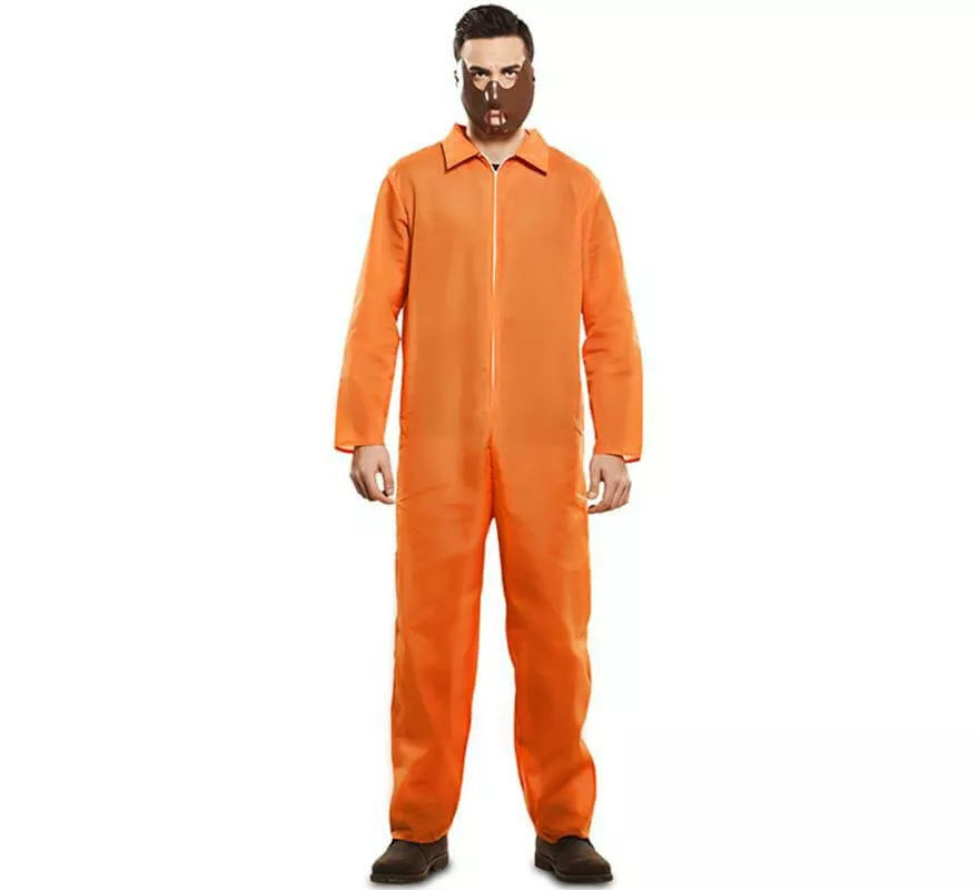 Translation missing: it.Disfraz de Prisionero Naranja para hombre