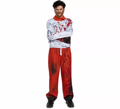 Costume da psicopatico in camicia di forza per uomo