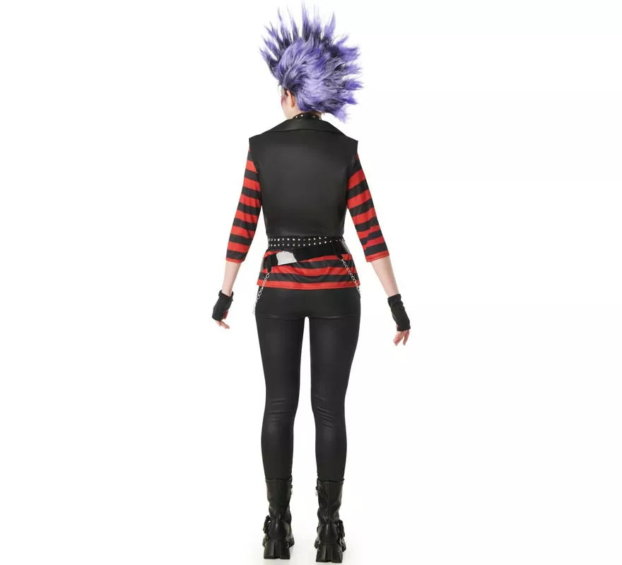 Translation missing: it.Disfraz de Punky a Rayas para mujer
