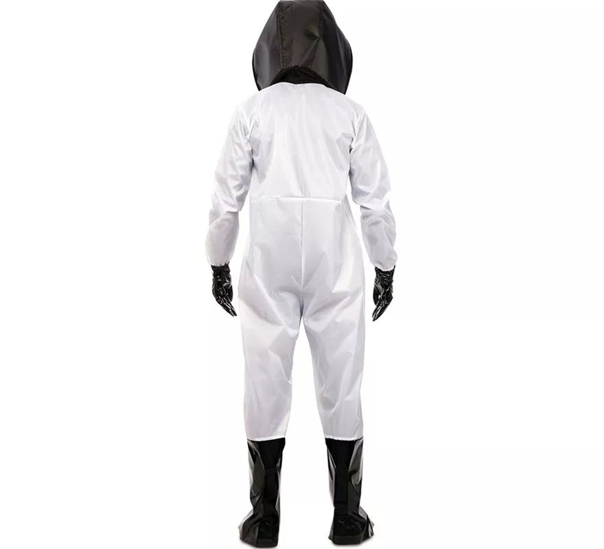 Translation missing: it.Disfraz de Químico en traje blanco y negro para hombre