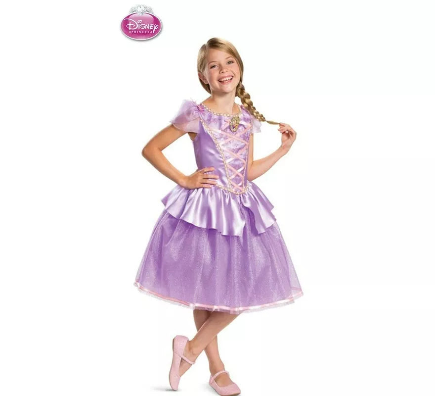 Translation missing: it.Disfraz de Rapunzel Disney Enredados Deluxe para niña