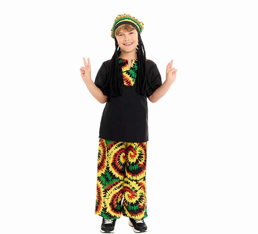 Translation missing: es.Disfraz de Rastafari Jamaicano para niño