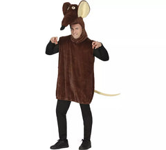 Costume da ratto marrone per uomo