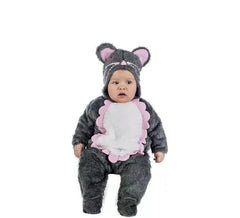 Costume da topo grigio per bebé