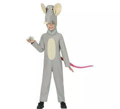 Costume da topo grigio con cappello per bambino