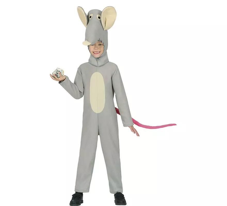 Translation missing: es.Disfraz de Ratón gris con gorro para niños