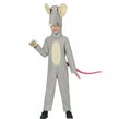 Disfraz de Ratón gris con gorro para niños