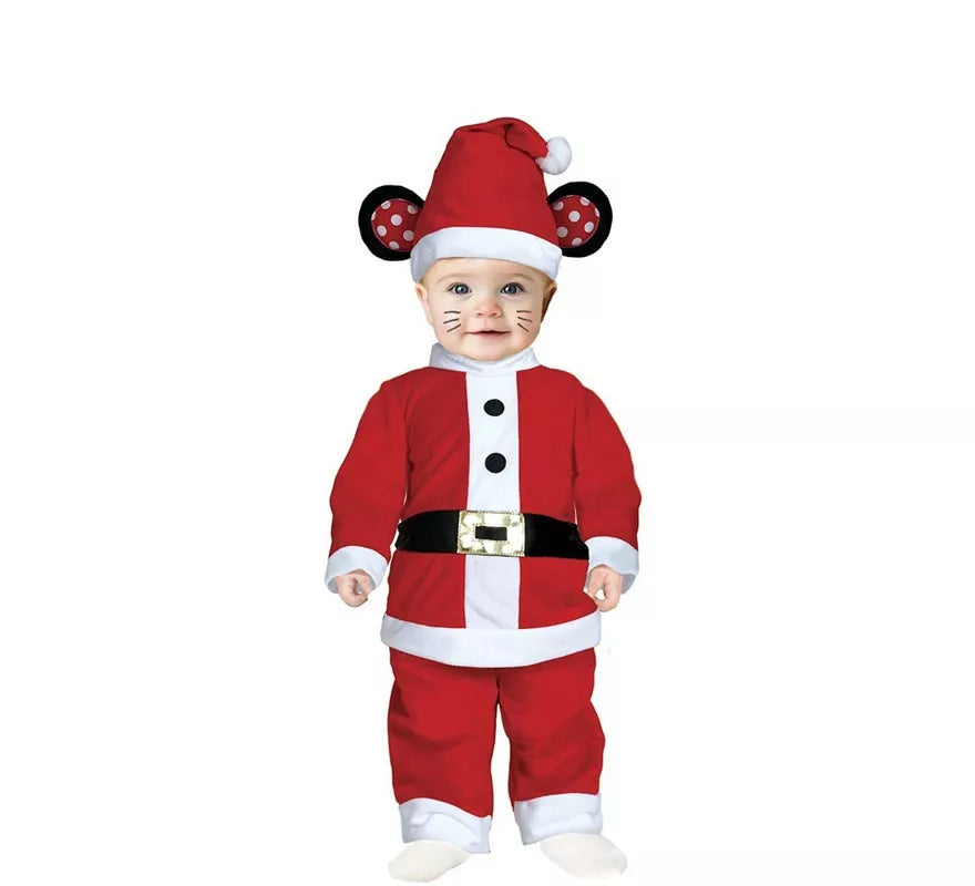 Translation missing: es.Disfraz de Ratoncito Papá Noel con cinturón para bebé