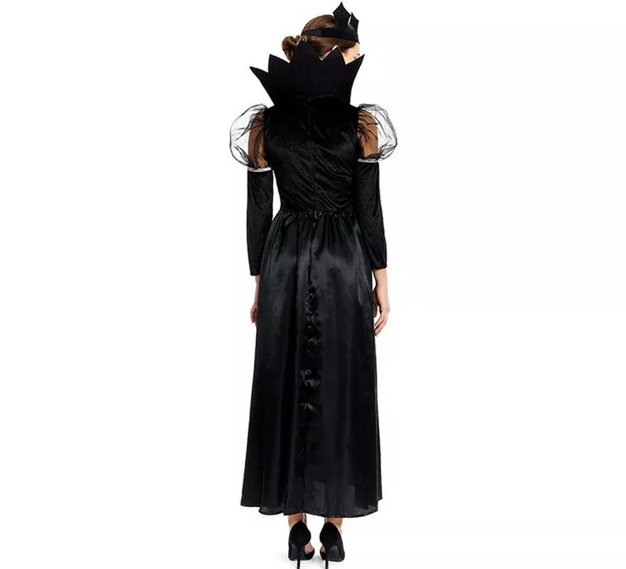 Translation missing: it.Disfraz de Reina Calavera oscura con corona para mujer