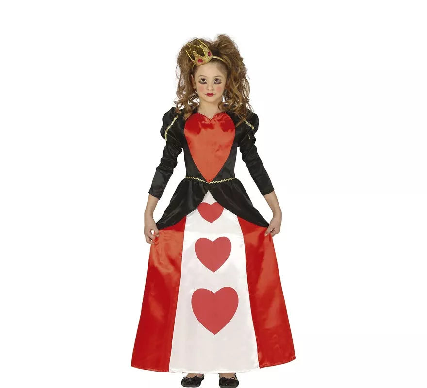 Translation missing: it.Disfraz de Reina Corazones para niña