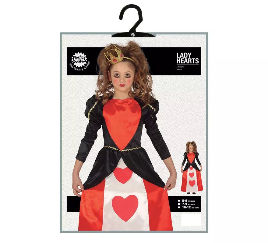Translation missing: es.Disfraz de Reina Corazones para niña