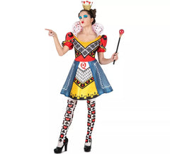Costume da Regina di Cuori con collant per donna
