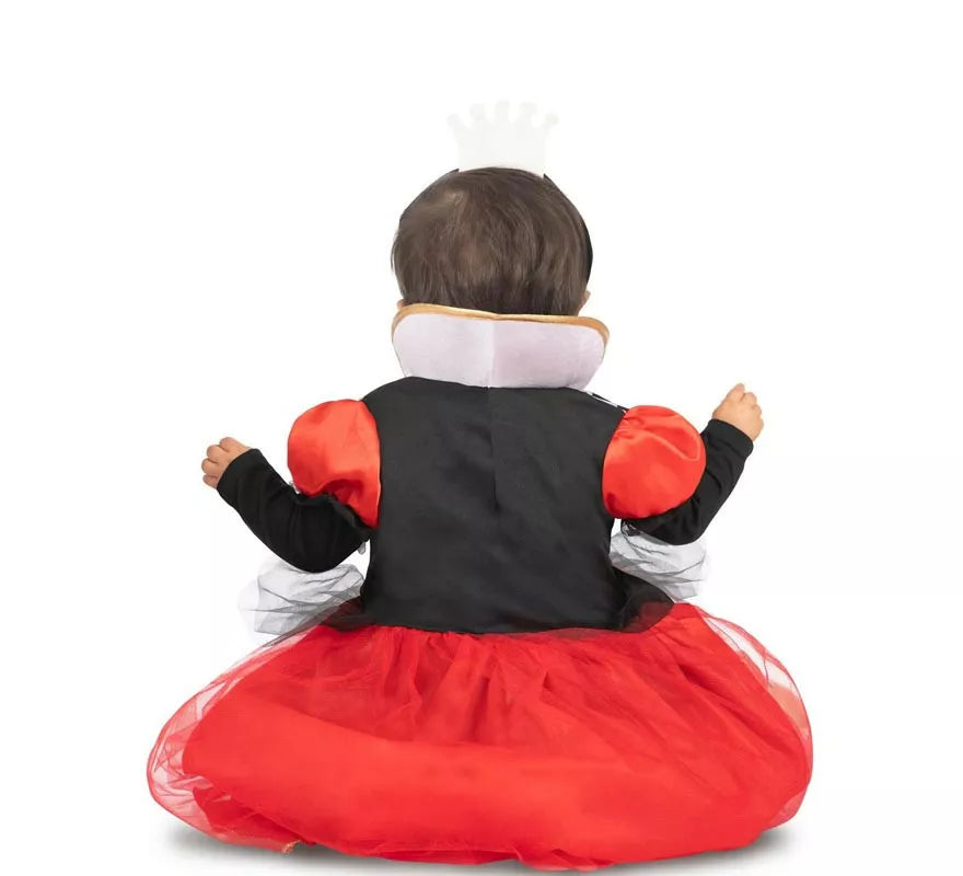 Translation missing: it.Disfraz de Reina de Corazones rojos con diadema para bebé y niña