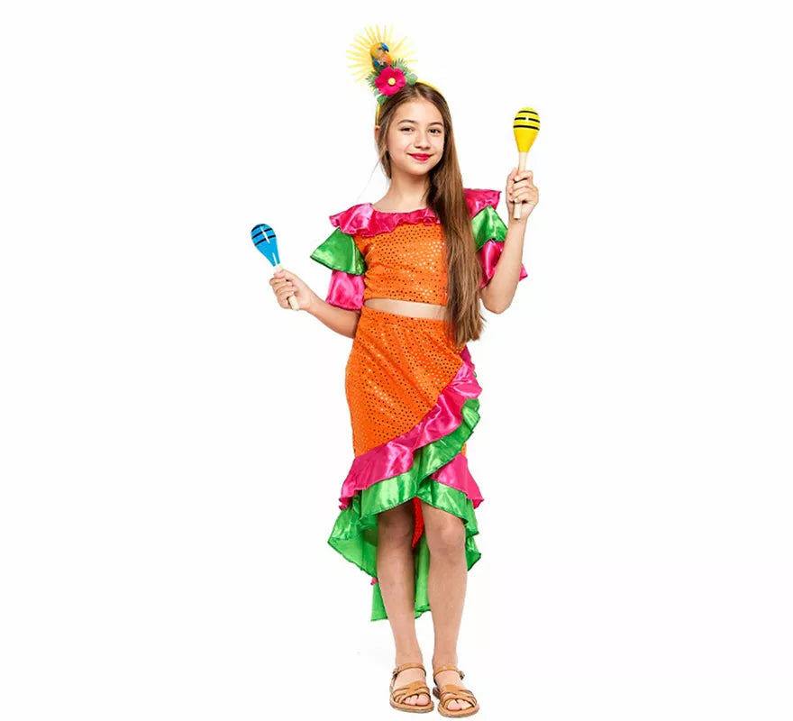 Translation missing: it.Disfraz de Reina de Samba para niña