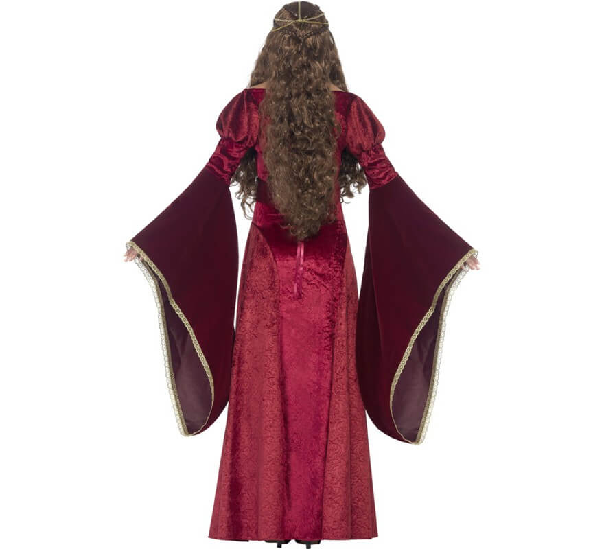 Translation missing: it.Disfraz de Reina Medieval Burdeos para mujer