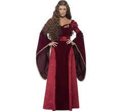 Costume medievale burgher queen per donna