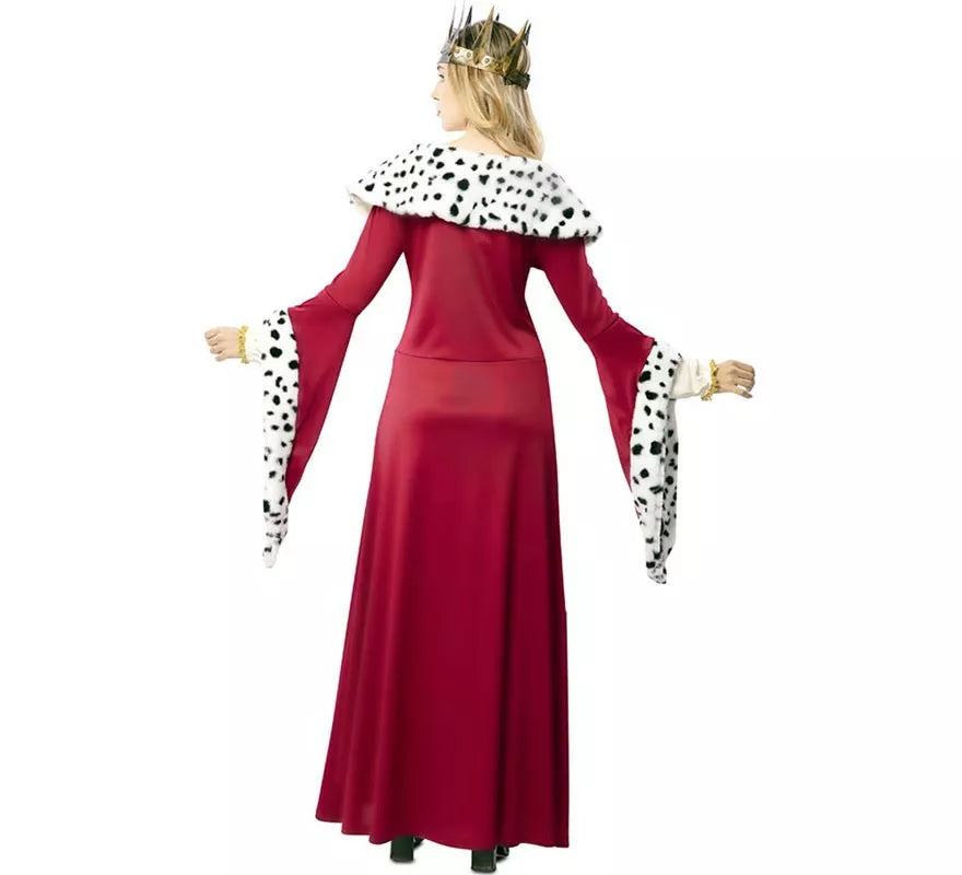 Translation missing: es.Disfraz de Reina Medieval con estampado deluxe para mujer