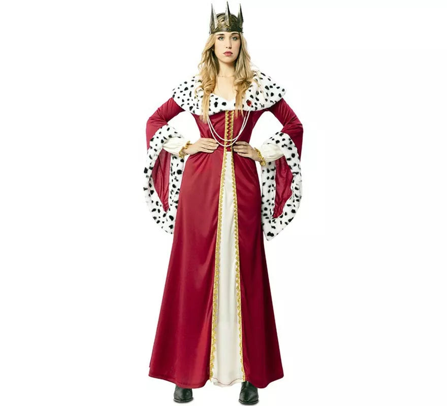 Translation missing: it.Disfraz de Reina Medieval con estampado deluxe para mujer