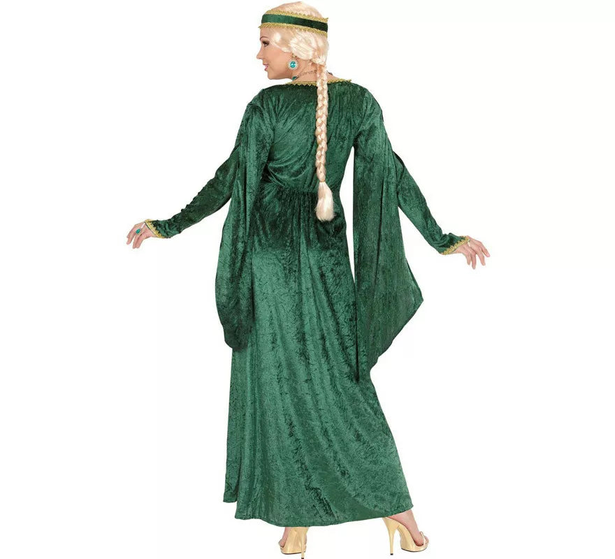Translation missing: it.Disfraz de Reina Renacentista Terciopelo Verde para mujer