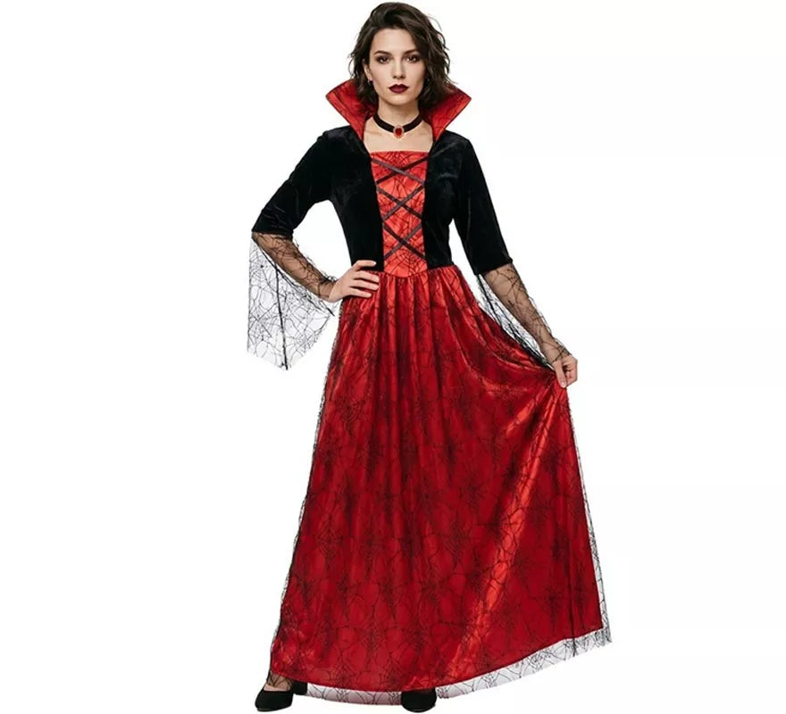Translation missing: it.Disfraz de Reina Vampira antigua rojo para mujer