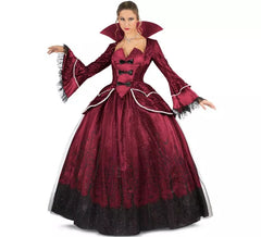 Costume da Regina Vampira Borgogna con sottoveste per donna