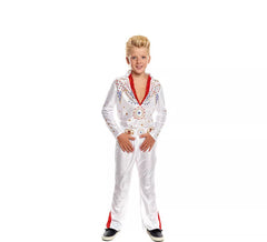 Costume da re del rock bianco per bambino