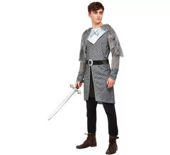 costume grigio Warrior King per gli uomini