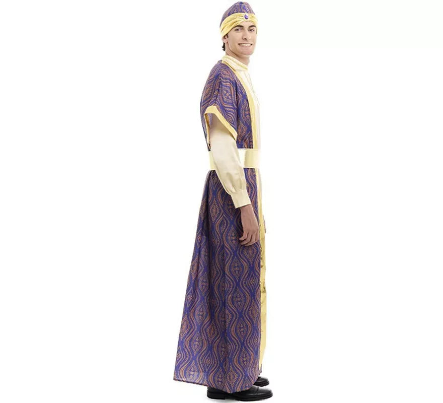Translation missing: es.Disfraz de Rey Mago Baltasar morado para hombre