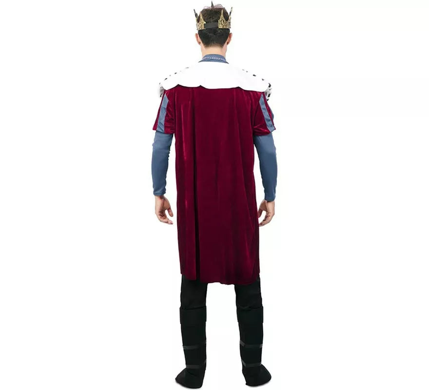 Translation missing: it.Disfraz de Rey Medieval con estampado deluxe para hombre