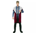 Disfraz de Rey Medieval con estampado deluxe para hombre