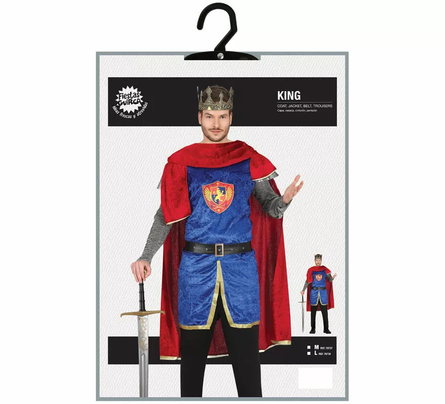 Translation missing: it.Disfraz de Rey Medieval para hombre