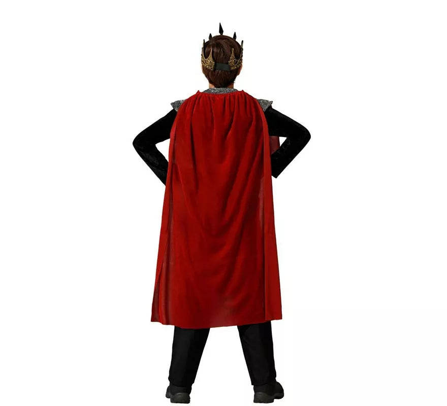 Translation missing: it.Disfraz de Rey Medieval rojo para niño