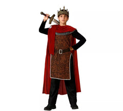Costume da Re Medievale rosso per bambino