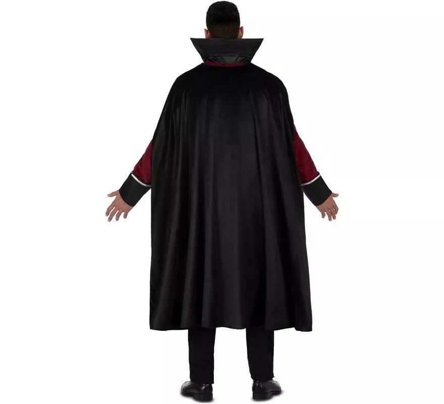 Translation missing: es.Disfraz de Rey Vampiro burdeos oscuro para hombre