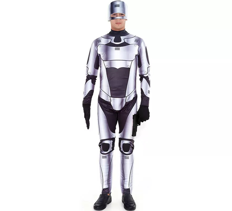 Translation missing: it.Disfraz de Robot Killer Plateado para hombre