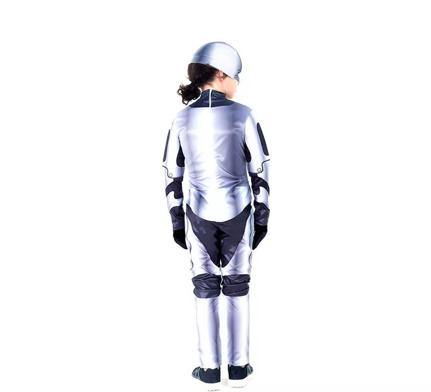 Translation missing: es.Disfraz de Robot Killer Plateado para niño