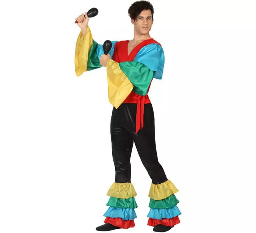 Translation missing: es.Disfraz de Rumbero Multicolor para hombre