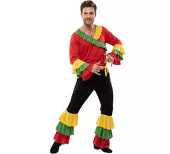 Costume da rumbero rosso per un uomo