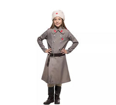 Costume russo grigio per bambina