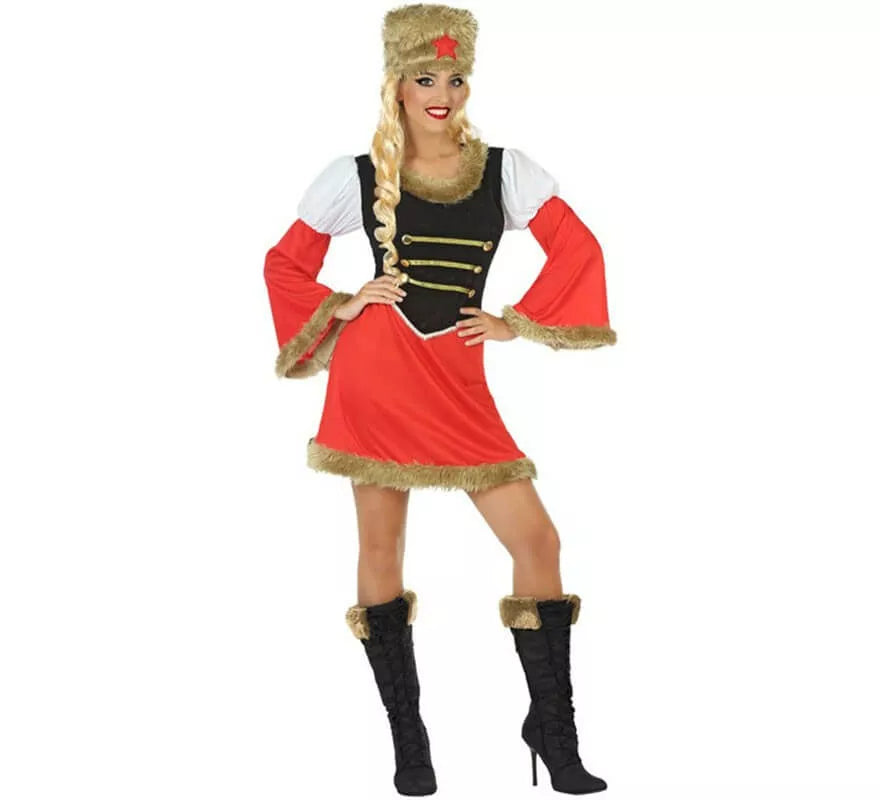 Disfraz de Rusa Roja para mujer