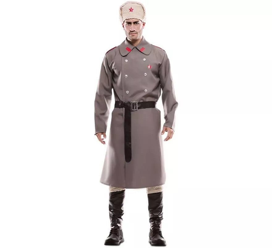 Translation missing: it.Disfraz de Ruso Gris para hombre