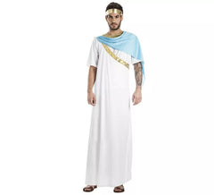 Costume da sacerdote greco bianco per un uomo