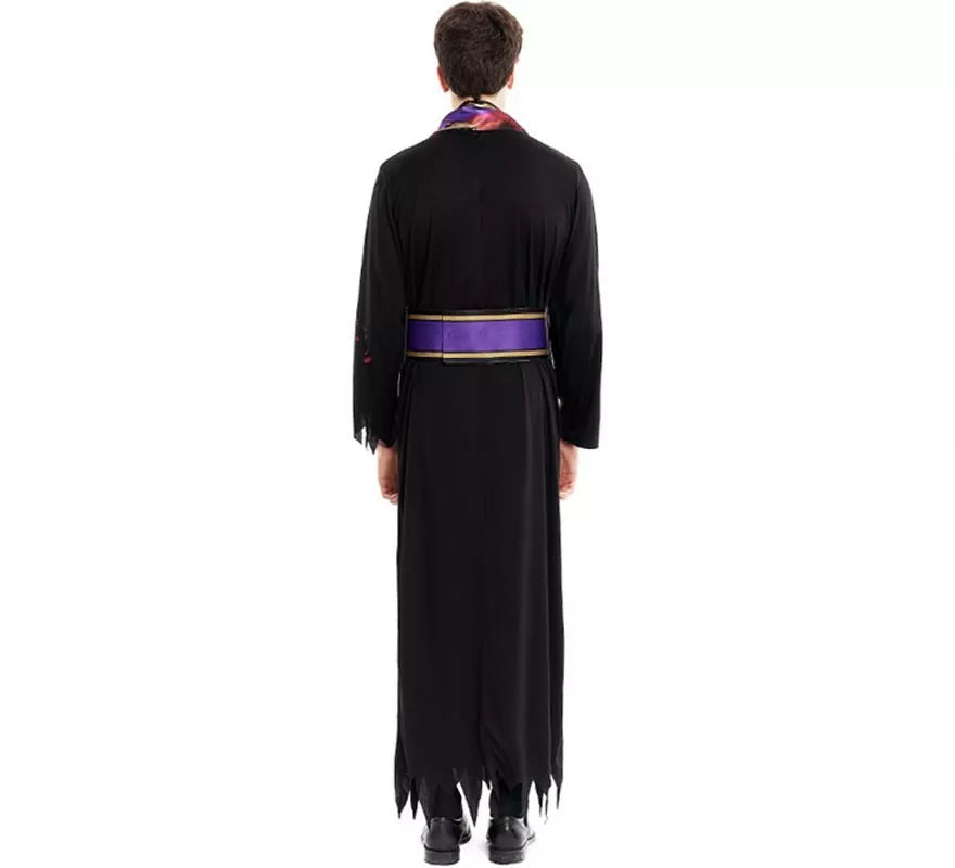 Translation missing: it.Disfraz de Sacerdote Sangriento negro con estola para hombre