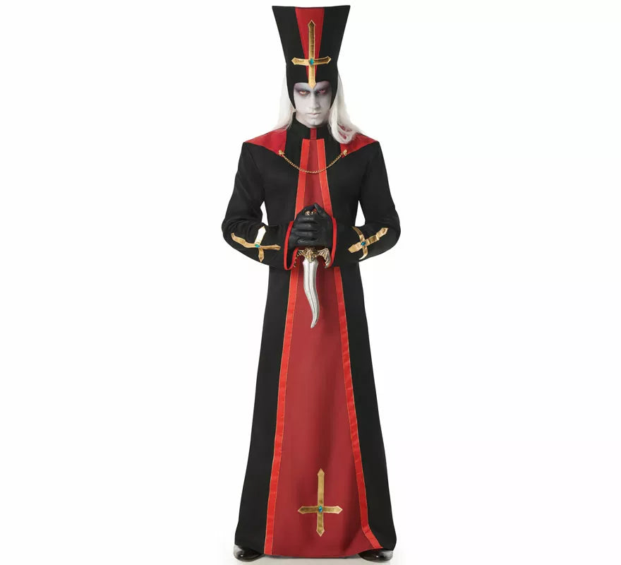 Disfraz de Sacerdote Satánico para hombre