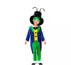 Costume da cavalletta vestita da cartone animato per bambini