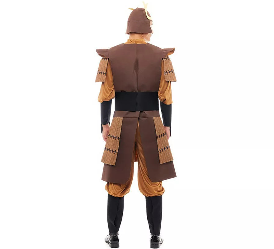 Translation missing: it.Disfraz de Samurái Legendario Japonés marrón para hombre