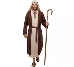 Costume da San Giuseppe marrone per uomo