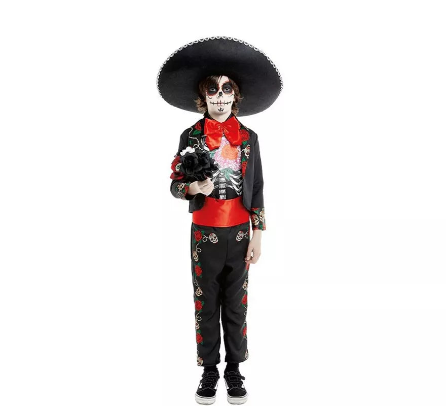 Disfraz de Señor Catrin Día de los Muertos para niño