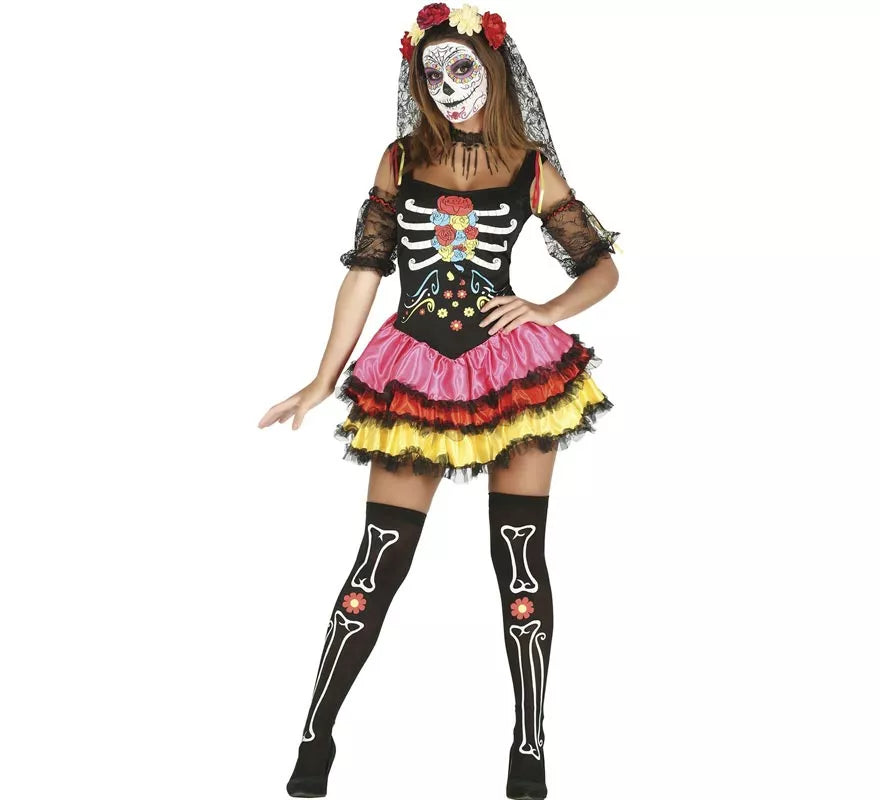 Translation missing: es.Disfraz de Señorita del Día de Muertos para mujer