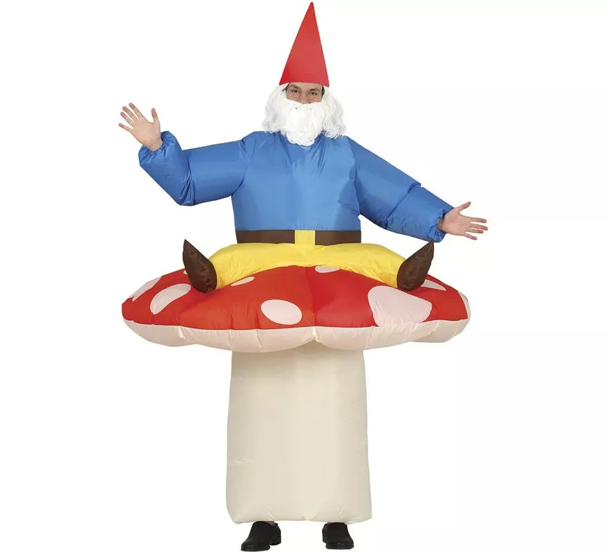 Disfraz de Seta Hinchable con Enanito para adultos